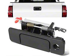 Tailgate Handle with Keyhole; Textured Black (97-01 Jeep Cherokee XJ)