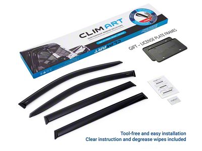 Tape-On Window Deflectors (14-23 Jeep Cherokee KL)