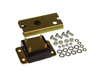 Transmission Mount with Metal Polylock; Black (87-99 Jeep Cherokee XJ w/ Automatic Transmission)