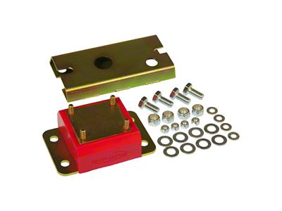 Transmission Mount with Metal Polylock; Red (87-99 Jeep Cherokee XJ w/ Automatic Transmission)