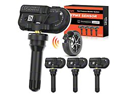 Valve Stem-Mounted TPMS Sensors with Rubber Valve; Set of 4 (14-22 Jeep Cherokee KL)