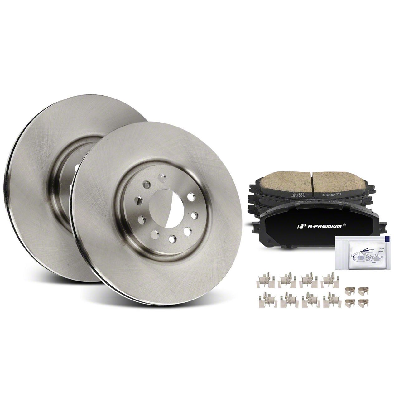 Jeep Cherokee Vented Brake Rotor and Pad Kit; Front (1423 Jeep