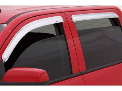Ventvisor Window Deflectors; Front and Rear; Chrome (14-23 Jeep Cherokee KL)