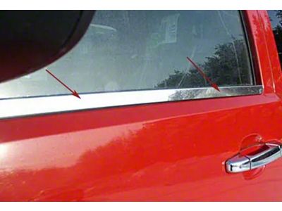 Window Sill Trim; Polished (93-98 Jeep Cherokee XJ)