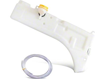 Windshield Washer Reservoir Tank Bottle with Level Sensor and Fluid Pump (97-01 Jeep Cherokee XJ)