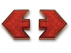10-Diode LED Arrow-Shaped Lights; Red (Universal; Some Adaptation May Be Required)