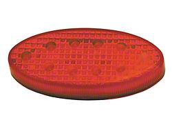 10-Diode LED Oval Lights; Red (Universal; Some Adaptation May Be Required)