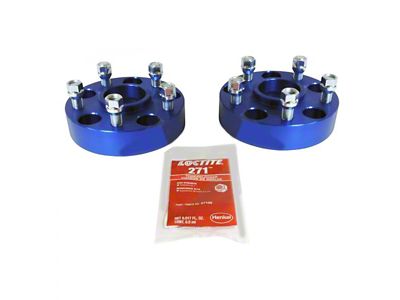 1.50-Inch Wheel Spacers; Blue (20-25 Jeep Gladiator JT)