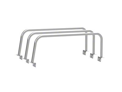 Heavy Metal Off-Road 19-Inch Triple Bed Bars; Bare Steel (20-25 Jeep Gladiator JT)
