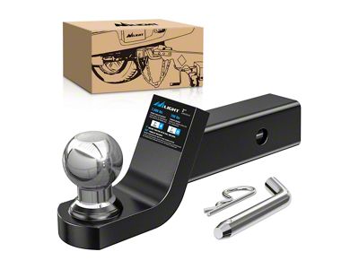2-Inch Receiver Fusion Hitch Ball Mount with 2-Inch Ball; 2-Inch Drop