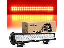 20-Inch Red LED Light Bar; Spot/Flood Combo Beam (Universal; Some Adaptation May Be Required)