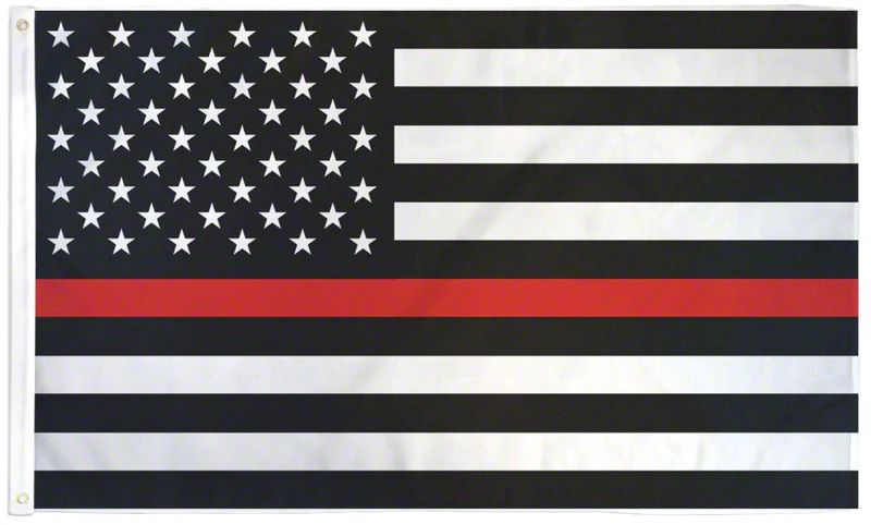 3-Foot x 5-Foot USA Flag; Red Stripe
