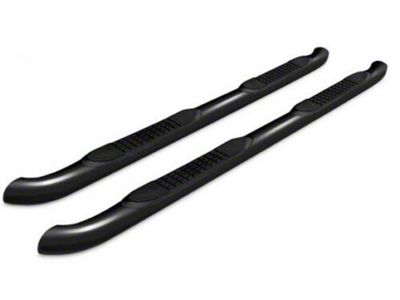 3-Inch Round Side Step Bars; Black (20-25 Jeep Gladiator JT)