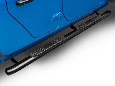 Pro Traxx 4-Inch Oval Side Step Bars; Black (20-25 Jeep Gladiator JT)
