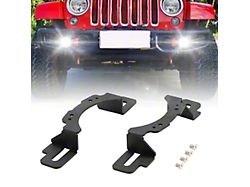 4-Inch LED Fog Light Adapter Brackets (20-26 Jeep Gladiator JT w/ Factory Steel Bumper)