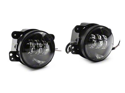 4-Inch LED Fog Lights; Black (20-25 Jeep Gladiator JT)