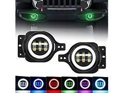 4-Inch RGB Halo LED Fog Lights (20-25 Jeep Gladiator JT)