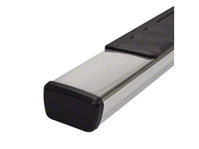 4-Inch Trapezoidal Straight Nerf Side Step Bars; Polished (20-25 Jeep Gladiator JT)