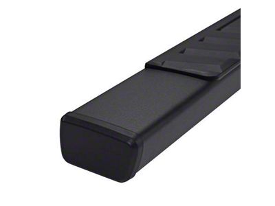 4-Inch Trapezoidal Straight Nerf Side Step Bars; Titanium Black (20-25 Jeep Gladiator JT)