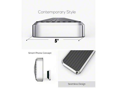 5-Inch iStep Running Boards; Black (20-25 Jeep Gladiator JT)
