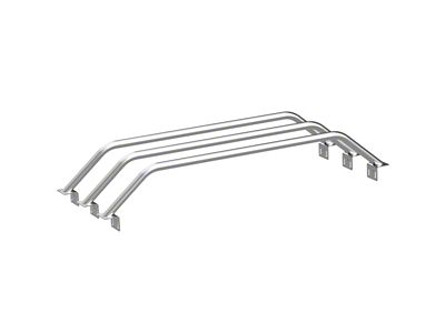 Heavy Metal Off-Road 9-Inch Triple Bed Bars; Bare Steel (20-25 Jeep Gladiator JT)