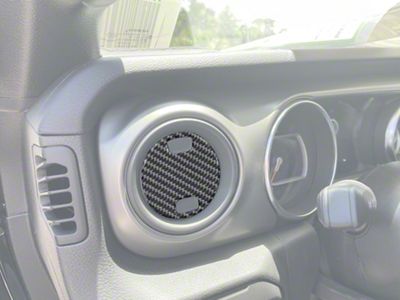 A/C Vent Accent Trim; Forged Carbon Fiber (20-25 Jeep Gladiator JT)