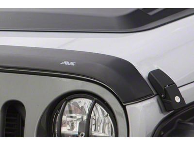 Aeroskin Hood Protector; Matte Black (20-26 Jeep Gladiator JT, Excluding Mojave)