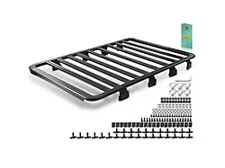 Aluminum Alloy Roof Rack Platform; 78-Inch x 55-Inch; Black (20-23 Jeep Gladiator JT w/ Side Rails)
