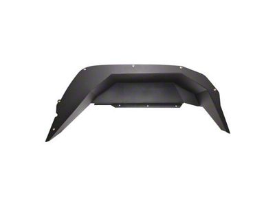 Aluminum Inner Rear Fender Liners; Black (20-25 Jeep Gladiator JT)