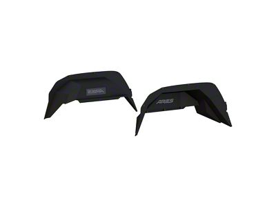 Aluminum Rear Inner Fender Liners; Textured Black (20-25 Jeep Gladiator JT)
