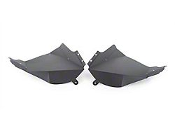 Go Rhino Aluminum Wheel Well Inner Fender Liners; Front; Textured Black (20-25 Jeep Gladiator JT)
