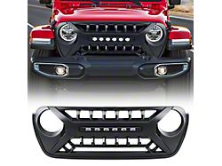American Modified Armor Grille with LED Off-Road Lights; Black (20-25 Jeep Gladiator JT)
