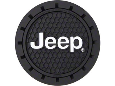Auto Coasters with Jeep Logo (Universal; Some Adaptation May Be Required)