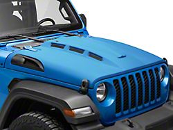 Avenger Series Heat Dispersion Hood; Unpainted (20-25 Jeep Gladiator JT)