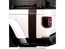 Topographic Map Bedside Stripe Graphic; Black with Golden Yellow Outline (20-25 Jeep Gladiator JT)