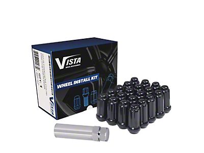 20x 6 Black 14x1.5 Spike Lug Nut Fit Honda Pilot Ridgeline Acura MDX