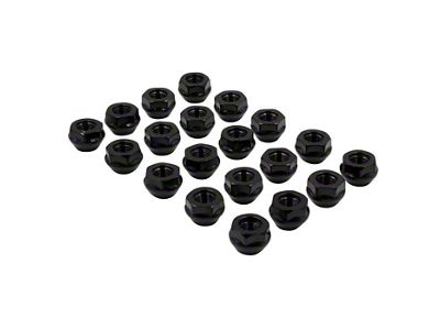 Black OE Bulge Acorn Lug Nut Kit; 14mm x 1.5; Set of 20 (20-25 Jeep Gladiator JT)