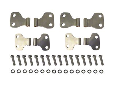 Body Door Hinge Set; Ready to Paint (20-26 Jeep Gladiator JT)
