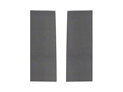 C-Pillar Accent Trim; Domed Carbon Fiber (20-25 Jeep Gladiator JT)