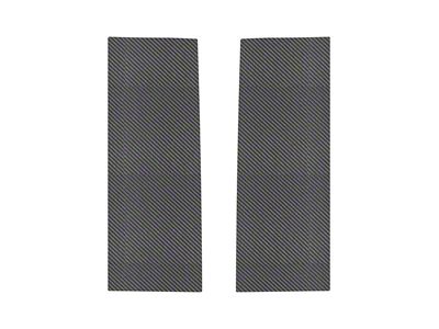 C-Pillar Accent Trim; Raw Carbon Fiber (20-25 Jeep Gladiator JT)