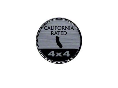 California Rated Badge (Universal; Some Adaptation May Be Required)