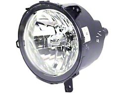 CAPA Certified Halogen Headlight; Chrome Housing; Clear Lens; Passenger Side (20-25 Jeep Gladiator JT)