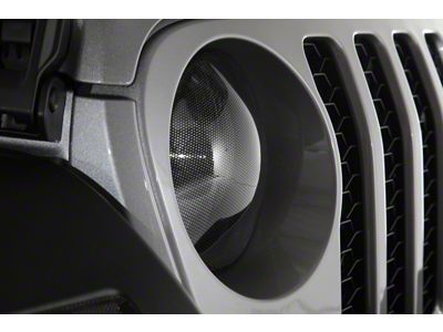 Headlight Covers; Carbon Fiber Look (20-25 Jeep Gladiator JT)