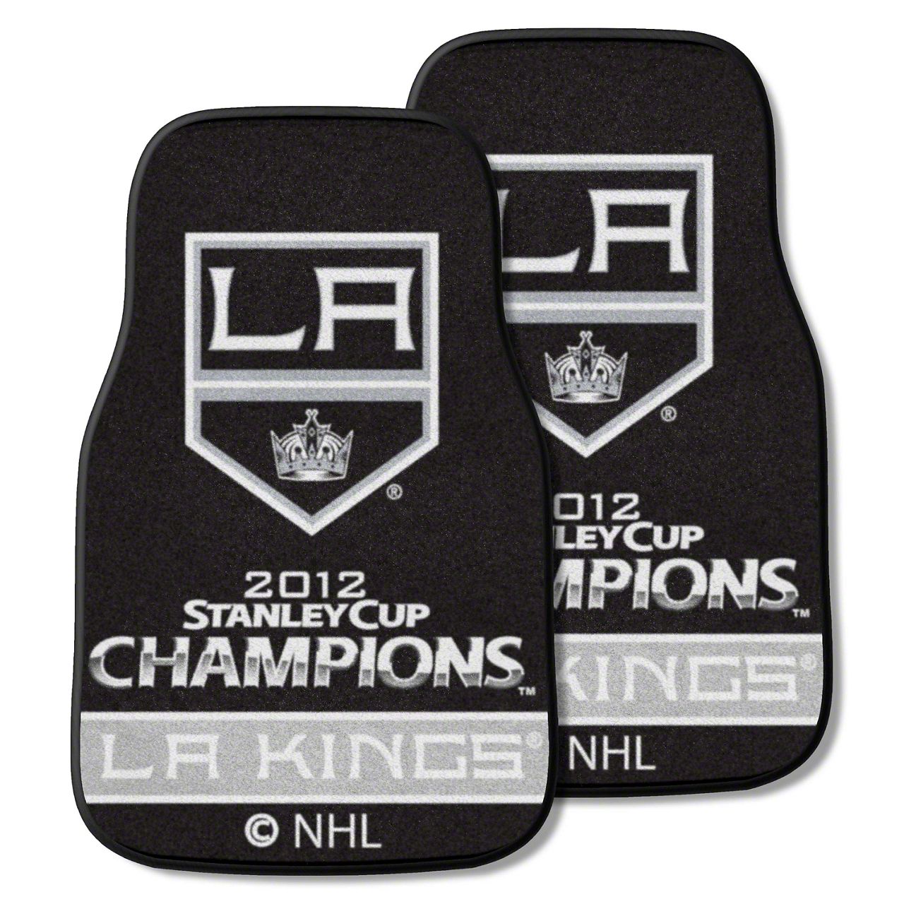 Jeep Gladiator Carpet Front Floor Mats with Los Angeles Kings 2012 NHL