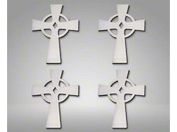 Celtic Cross Emblems; Polished (Universal; Some Adaptation May Be Required)