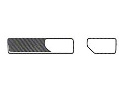 Center Cowl Accent Trim; Raw Carbon Fiber (20-25 Jeep Gladiator JT)