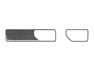 Center Cowl Accent Trim; Raw Carbon Fiber (20-25 Jeep Gladiator JT)