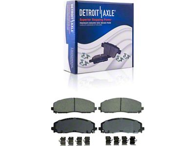 Ceramic Brake Pads; Front Pair (20-25 Jeep Gladiator JT)