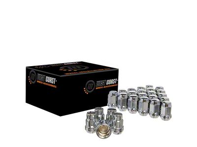 Chrome Acorn Lug Nuts; M12x1.5; Set of 20 (20-25 Jeep Gladiator JT)