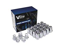 Chrome Acorn Lug Nuts for Aftermarket Wheels; M14x1.5; Set of 20 (20-25 Jeep Gladiator JT)